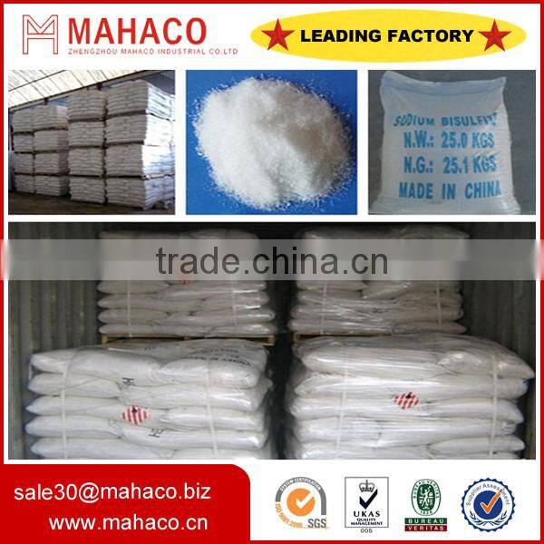 Market price of sodium bisulfite