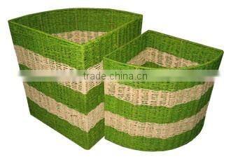 High used value bamboo-rattan basket from Vietnam