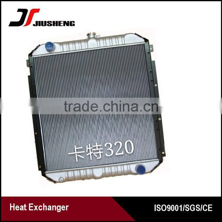 aluminum tube fin E320 excavator water radiator for excavator aftermarkets in stock