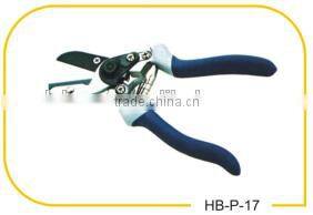 81/2"Hot sell vinyl Grip Aluminum Alloy handle with Zinc alloy safty lock garden scissors pruning shears