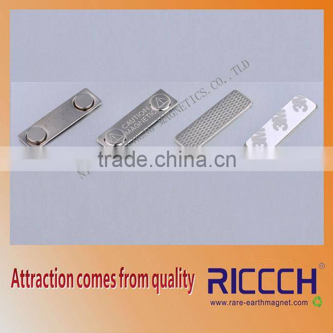 magnet for metallic name tags