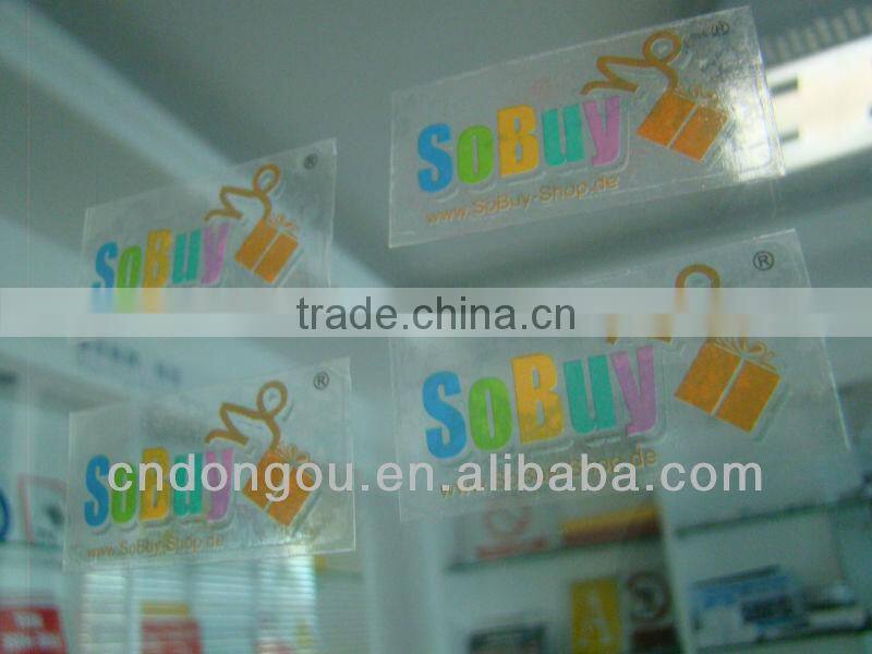 OEM customized design self adhesive 3m clear sticker printing