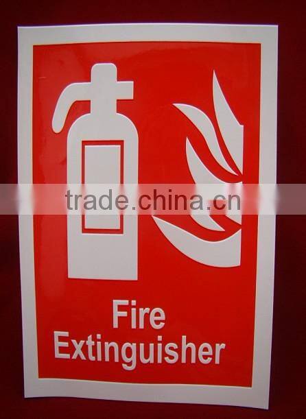 round hazard safety sticker printing