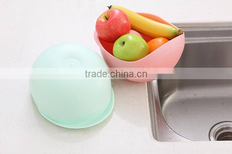 Colorful draining basket --blue(S)