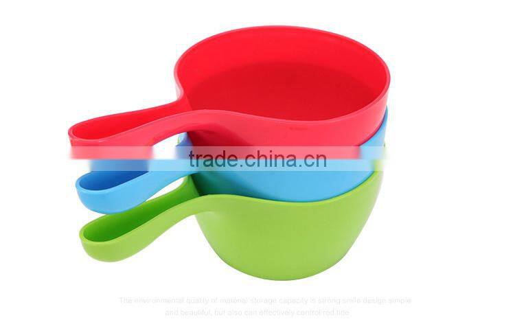 multi-color round water ladle for baby--blue