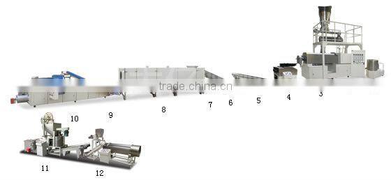 Hot Sale Automatic Food Pellet Processing Machine Stainless Steel Fried snack 2D/3D Pellet Production Line