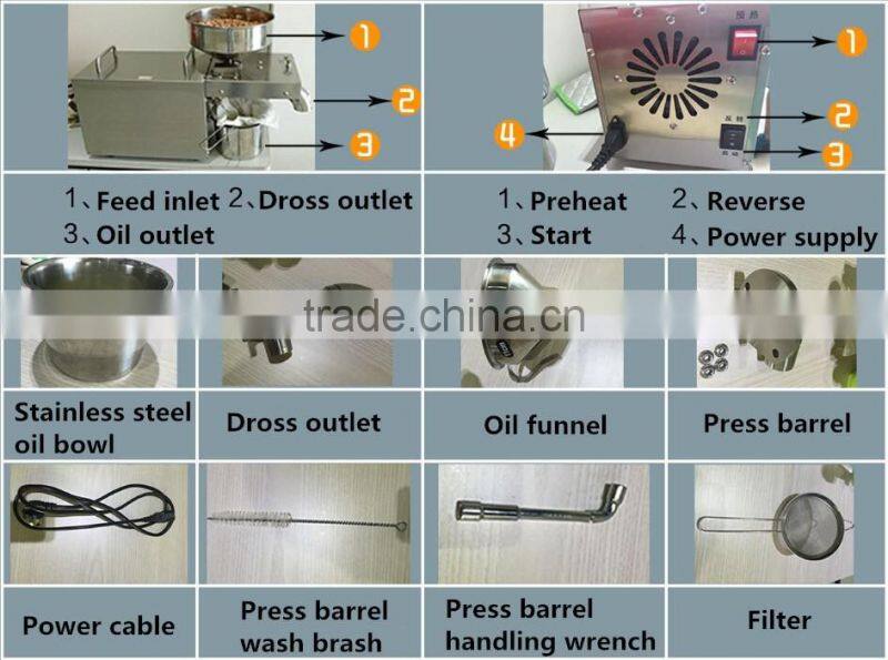 LK Z001 Oil extraction machine home use mini oil press machine