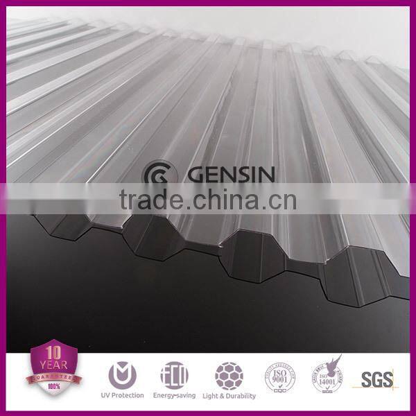0.8mm Polycarbonate Corrugated Roofing,Polycarbonate Corruaged Sheet,PC Corrugated Skylight UV Protector