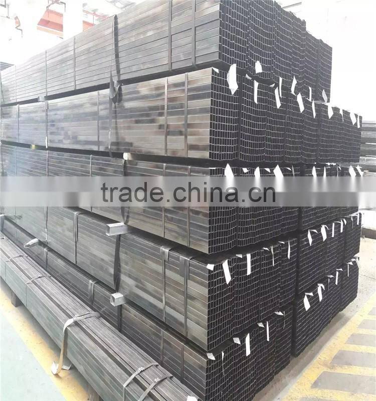 low carbon welded hot rolled square rectangular ERW steel pipe & tube