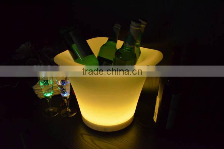 acrylic led ice bucket with remote control