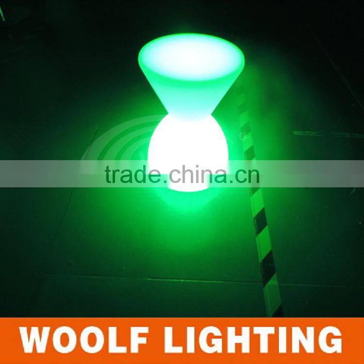 Outdoor Decorative Remote Color Changing LED Illuminated Drum Chair