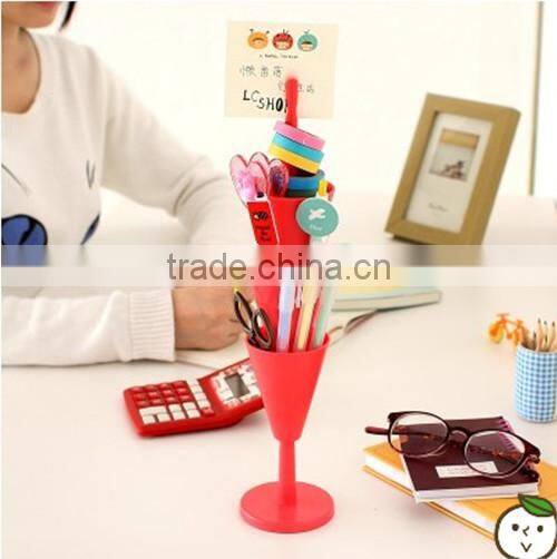 2015 New Style Card Holder, Plastic Pen Container, Plastic Desk Organizer
