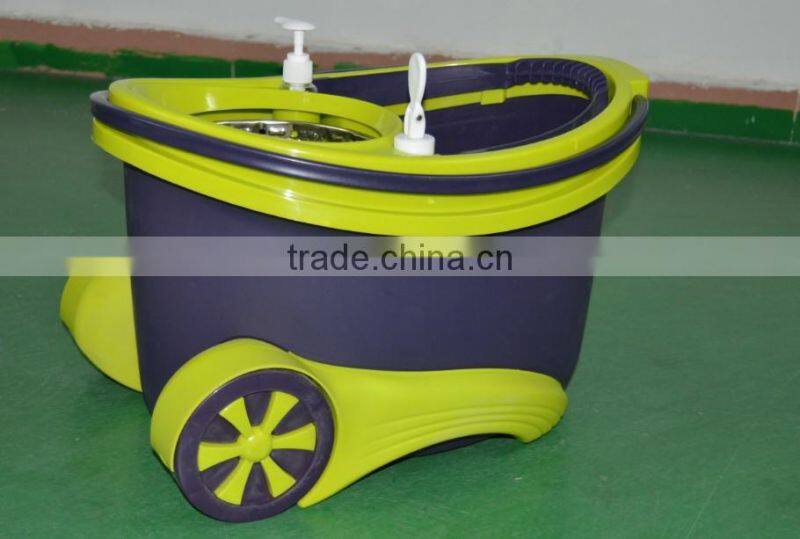 Magic 360 spin mop with wheels microfiber mop designed by power saving system