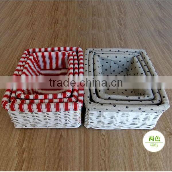 2014 new design natural wicker basket liners with handles