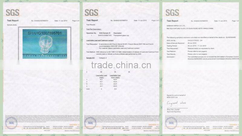 New crystal colored industries glassware