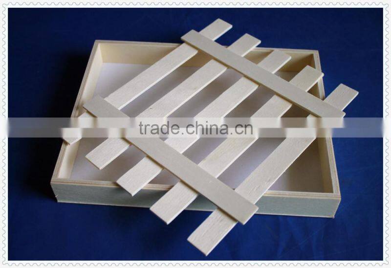 Food grade cheap unfinished natural wooden gift packing box for Duc D'o chocolate