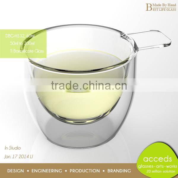 Heat-resistant Dinkware Borosilicate Glass Coffee Mug