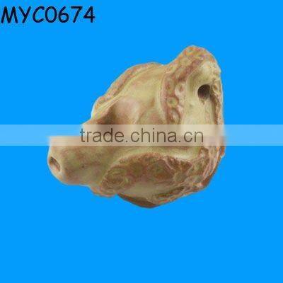 Spotted shell shape ceramic marine whistle