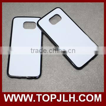 White PC case with TPU Edge uv printing phone case for iphone 6