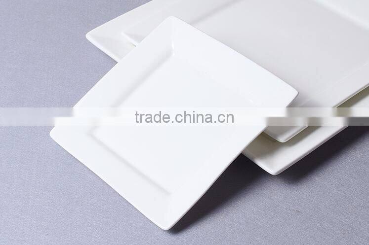 High quality ceramic white dining plate sets