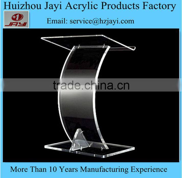 Factory wholesale clear plastic church podium
