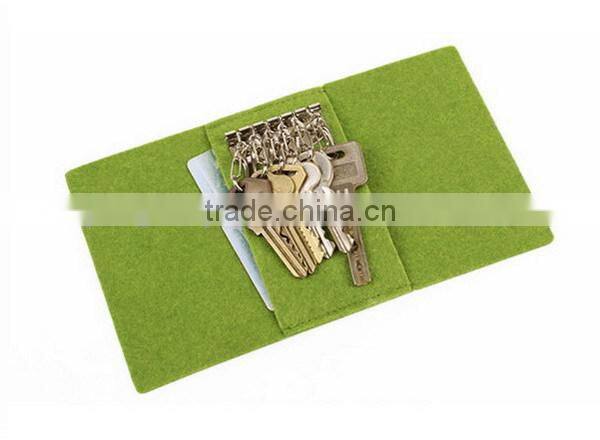 high quality eco new products polyester felt personalized custom smart hotel key card holder metal car compact manufacturer OEM