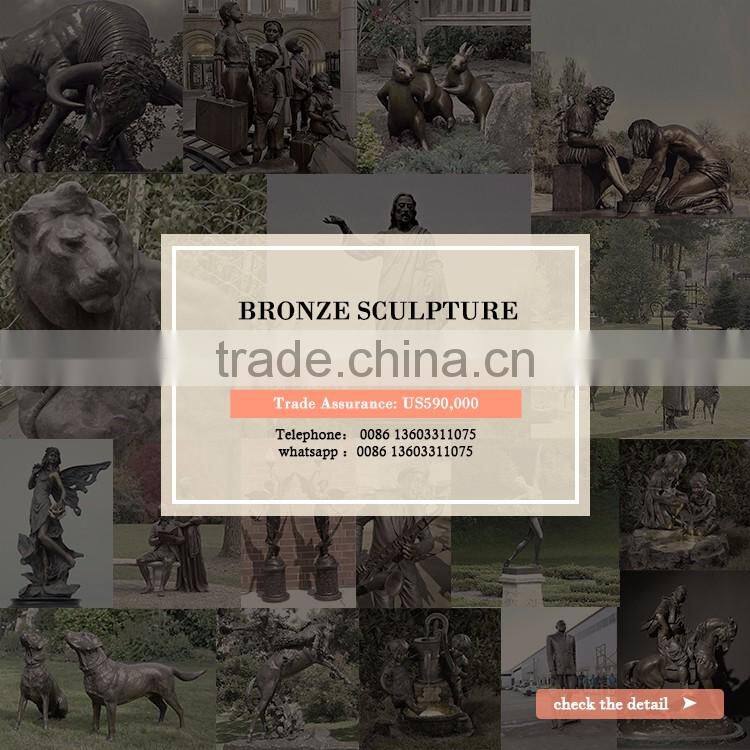 Garden decoration Bronze Nude Woman in Deck Chair Sculpture