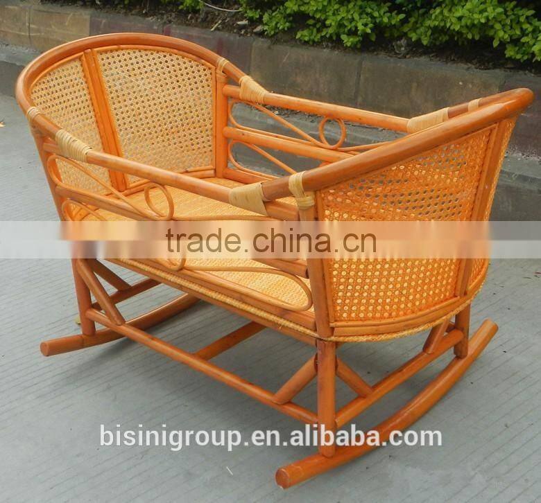 Portable baby cradle crib baby swing bed made of rattan for new born baby bed BF09-80000