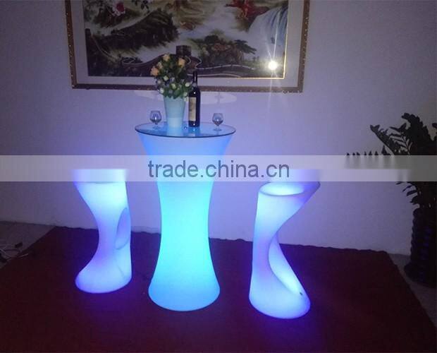 Rechargeable LED cocktail table, LED bar table, LED furniture Supplier in China