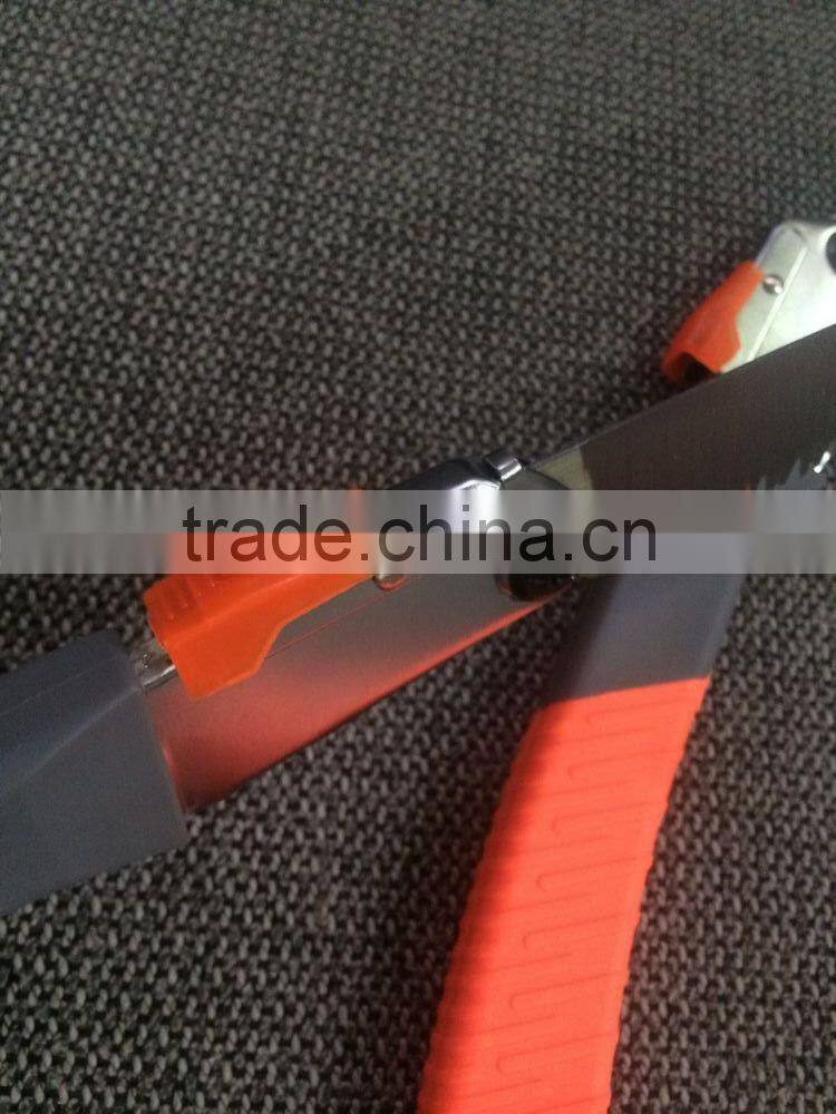 2016 new 270mm sharper blade TPR handle folding garden saw