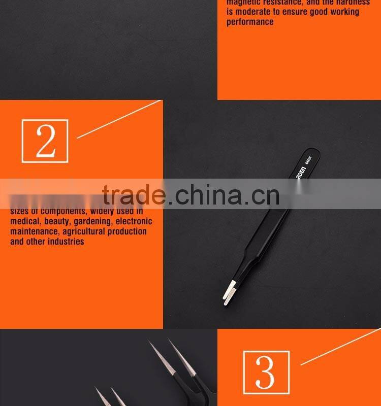 Professional Needle Nose Anti-Static Stainless Steel Vetus Tweezer