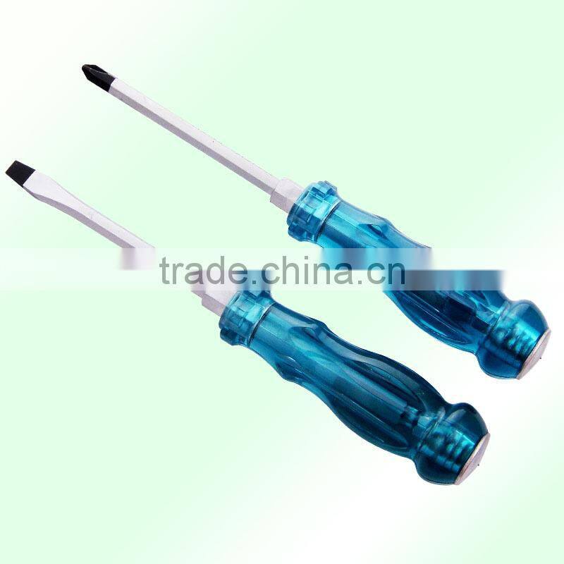 D1071 314 Blue transparent wear heart handle with alone use screwdriver