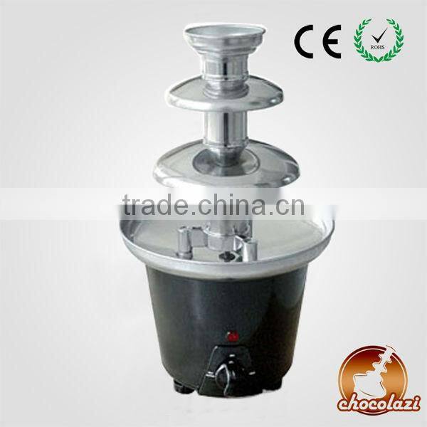 CHOCOLAZI ANT-8030 ALL Model 3 tiers wholesale Mini Home Chinese plastic Home chocolate fountain
