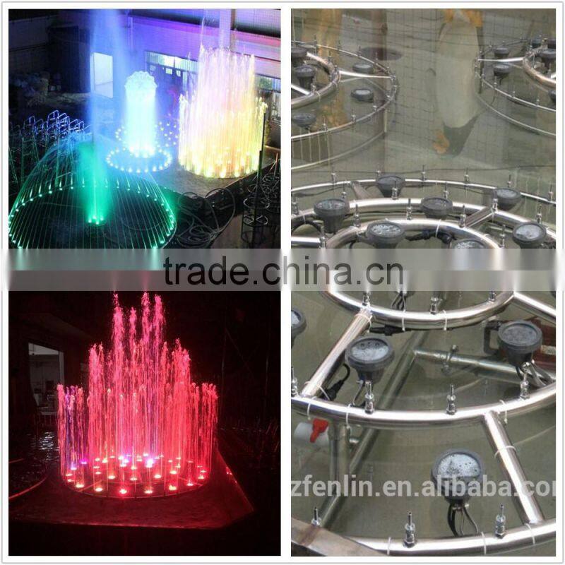 stainless steel outdoor large fountain with music 2*4m color changing water fountain
