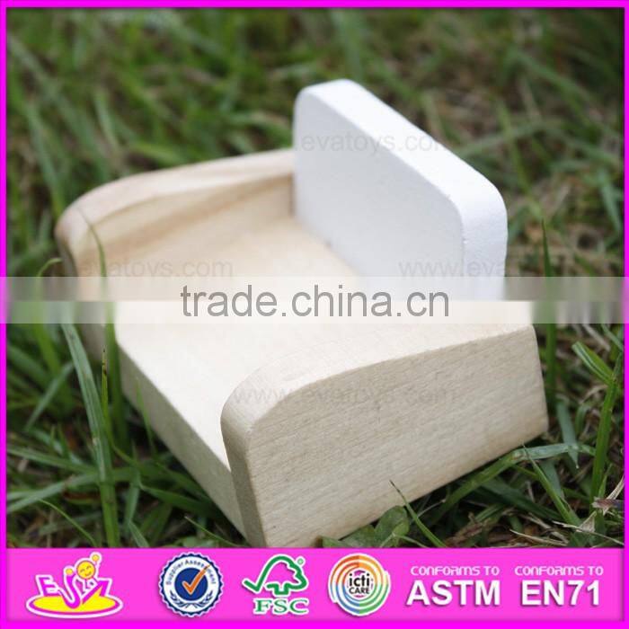 2016 newest baby wooden doll furniture, top fashion kids wooden doll furniture, best chiodren wooden doll furniture W06B045