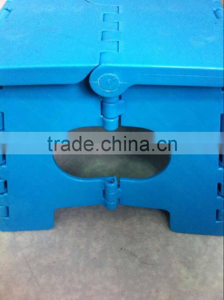 Multi-functional household blue folding step stool
