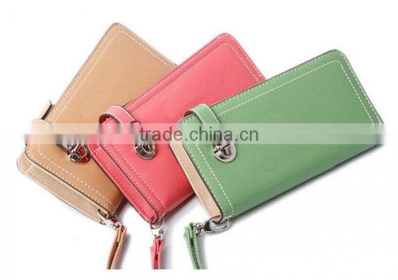 Leather Handle Wallet Case for Lady