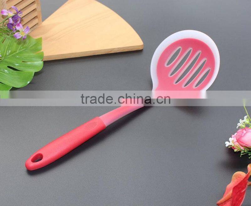 CK-3121 Food grade FDA & LFGB 6pcs gadget silicone kitchen cooking tools set eco silicone kitchen utensil set with PP handle