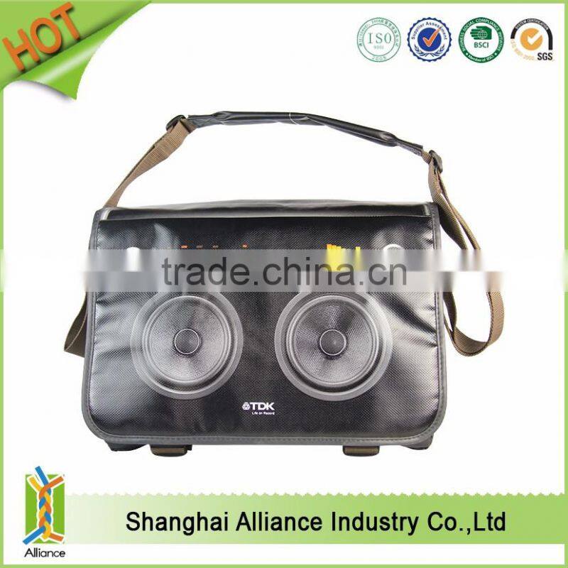 Hot Sale Portable shoulder audio PU bag speaker