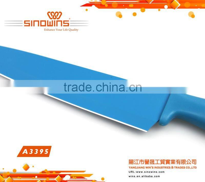 A3395 Colorful Non-stick Coating 5pcs Stainless Steel Knife Set