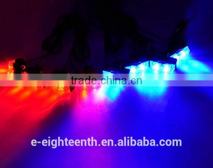 new 16 AMBER LED car Emergency Warning Strobe Lights Bars for Deck Dash Grille