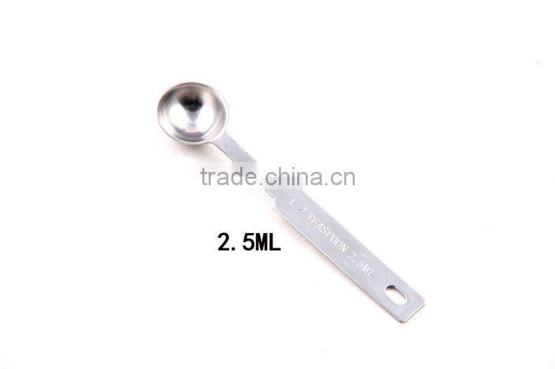 Wholesale OEM color 4 pcs measuring spoon set,stainless steel measuring spoon,coffee measuring spoon