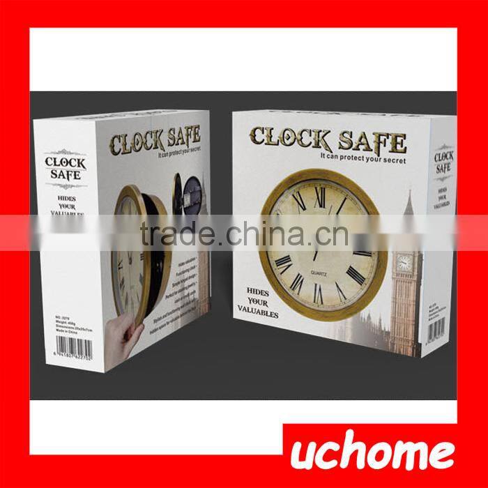UCHOME Plastic Modern Hidden Safe Wall Clock, Presant Clock