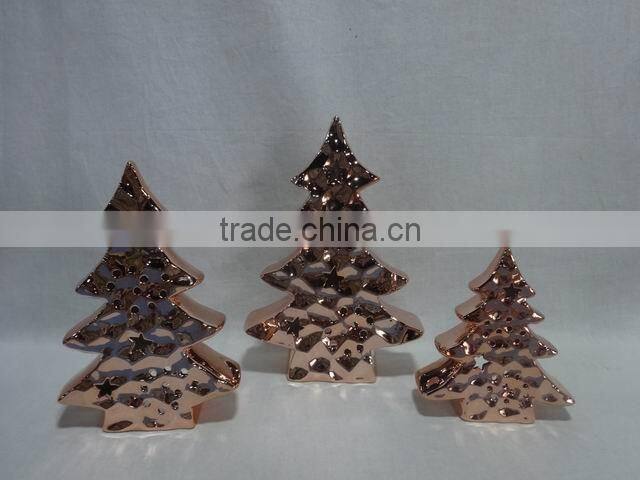 plating porcelain apple shape decorations holiday decorations
