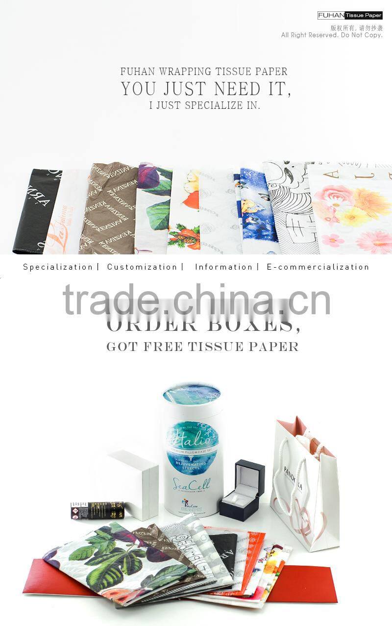 Custom Design Christmas Gift Printed Tissue Paper