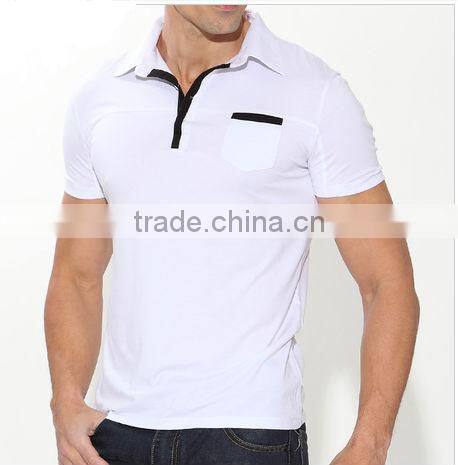 Fashion body slim fit men's polo shirt , hot selling OEM black men polo shirts