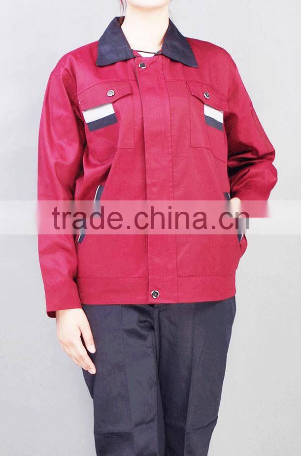 2016 OEM unisex garage overall uniforms workwear long sleeve