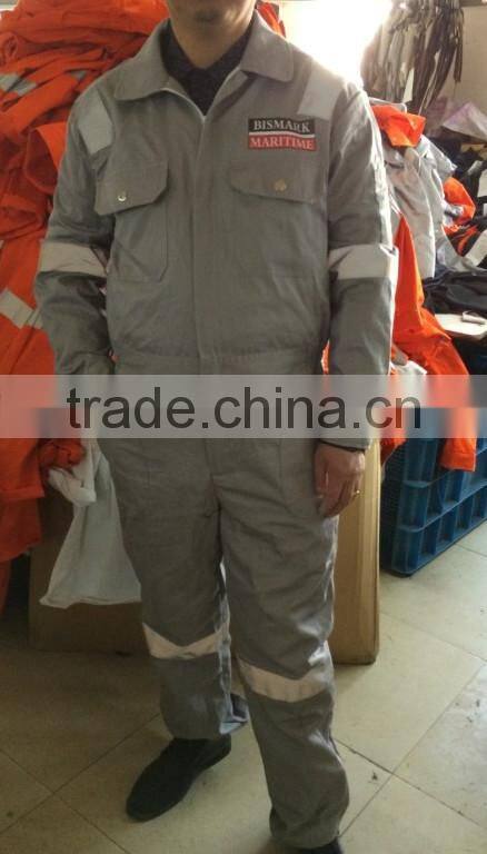 Hi Vis Reflective 100%Cotton Safety Prime Captain Coverall with custom logo