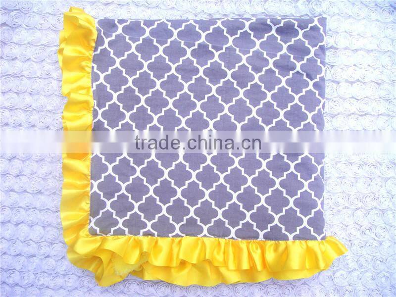 Wholesale baby blanket cotton, ruffle knit cotton baby blankets