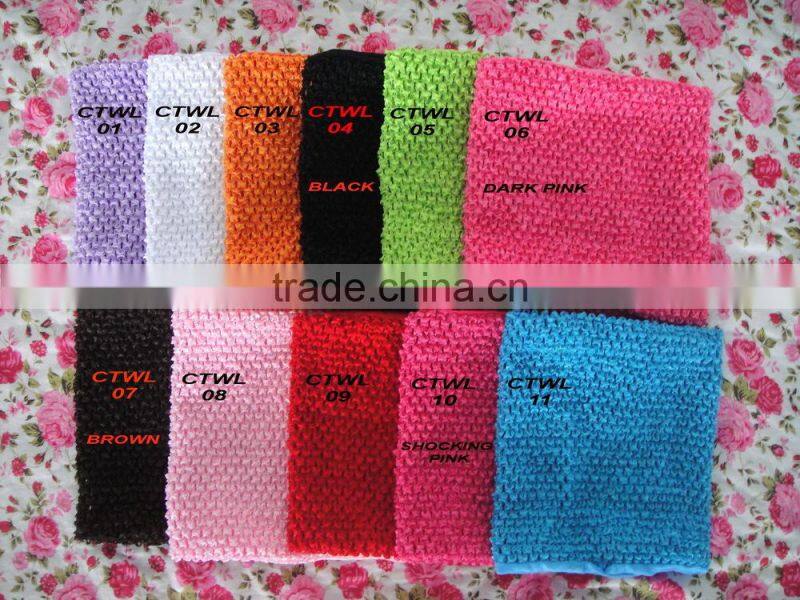 Wholesale 9 inches light pink crochet tube top for kids ,crochet top tutu lined